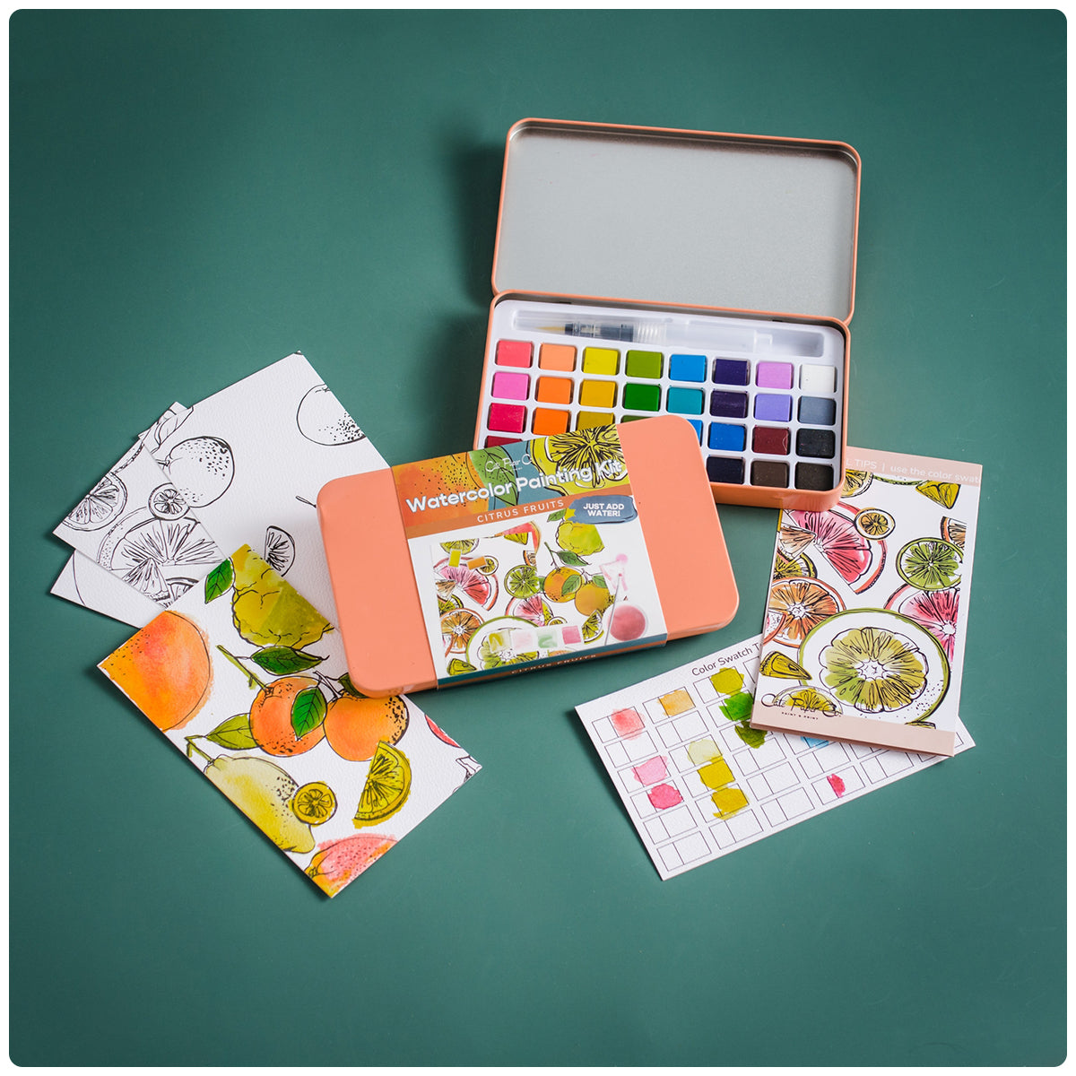 Citrus Watercolor Painting Kit