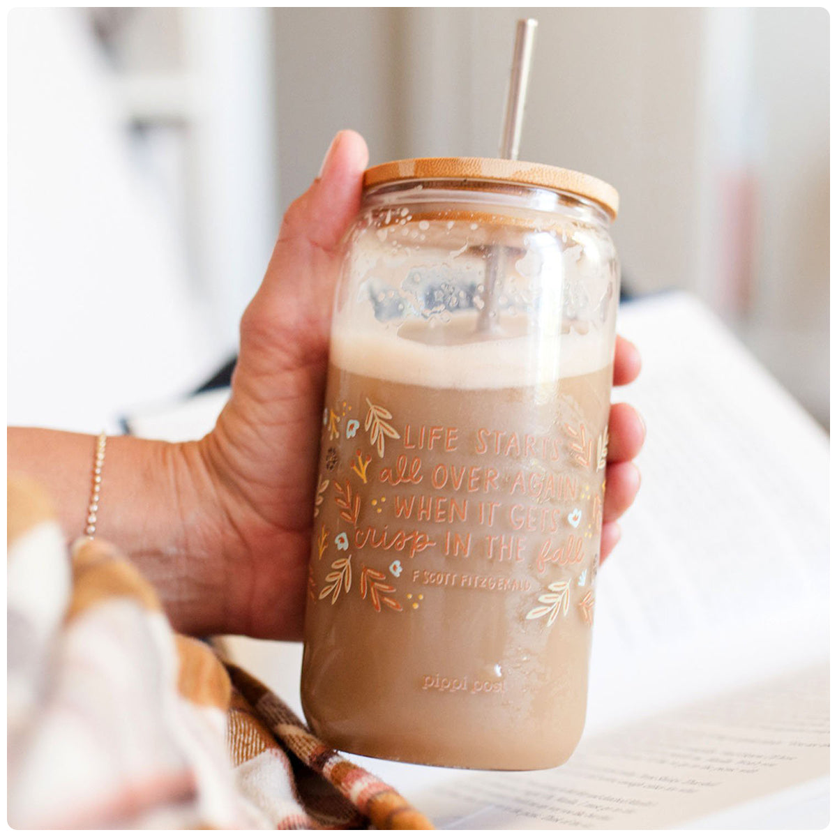 Life Starts in the Fall Glass Can