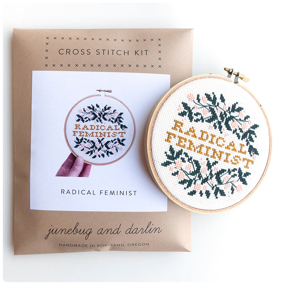 Radical Feminist Cross Stitch Kit