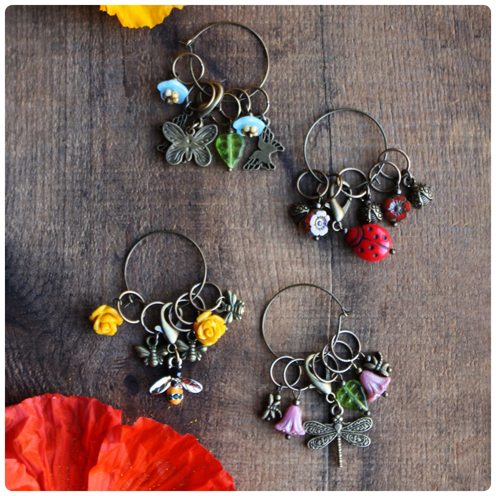 Garden Visitors Stitch Marker Sets