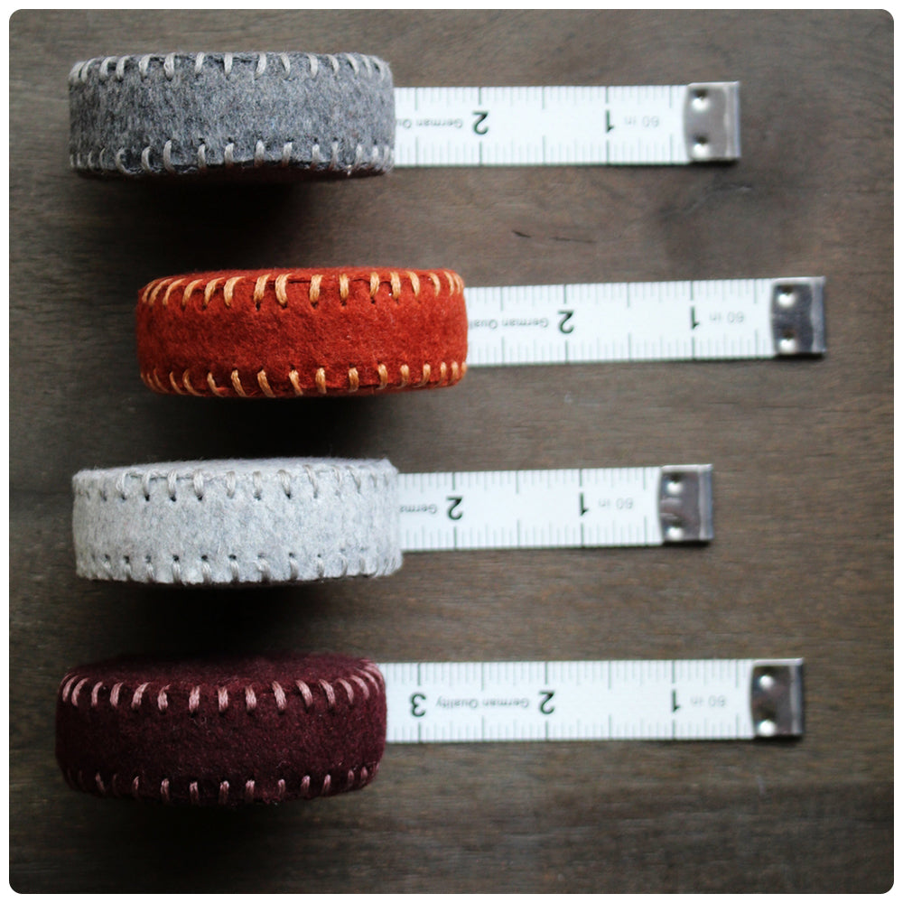 Hand-Stitched Woolen Tape Measures