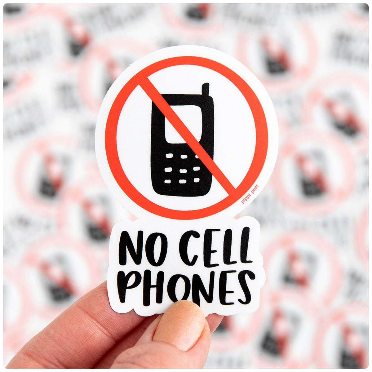 No Cell Phones Sticker