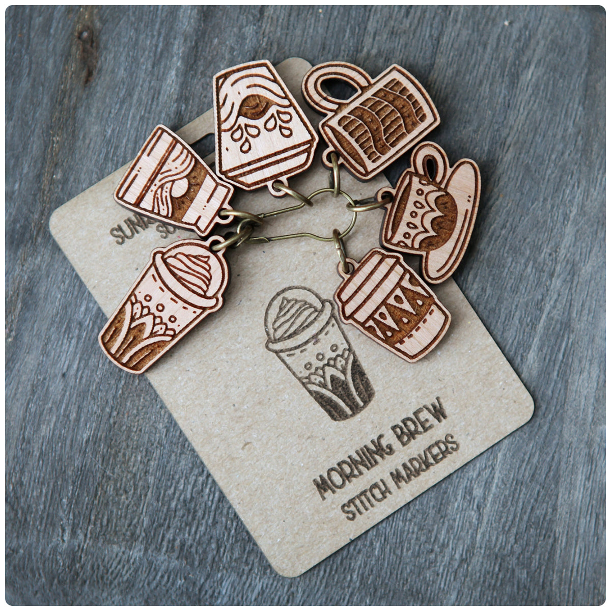 Morning Brew Stitch Marker Set