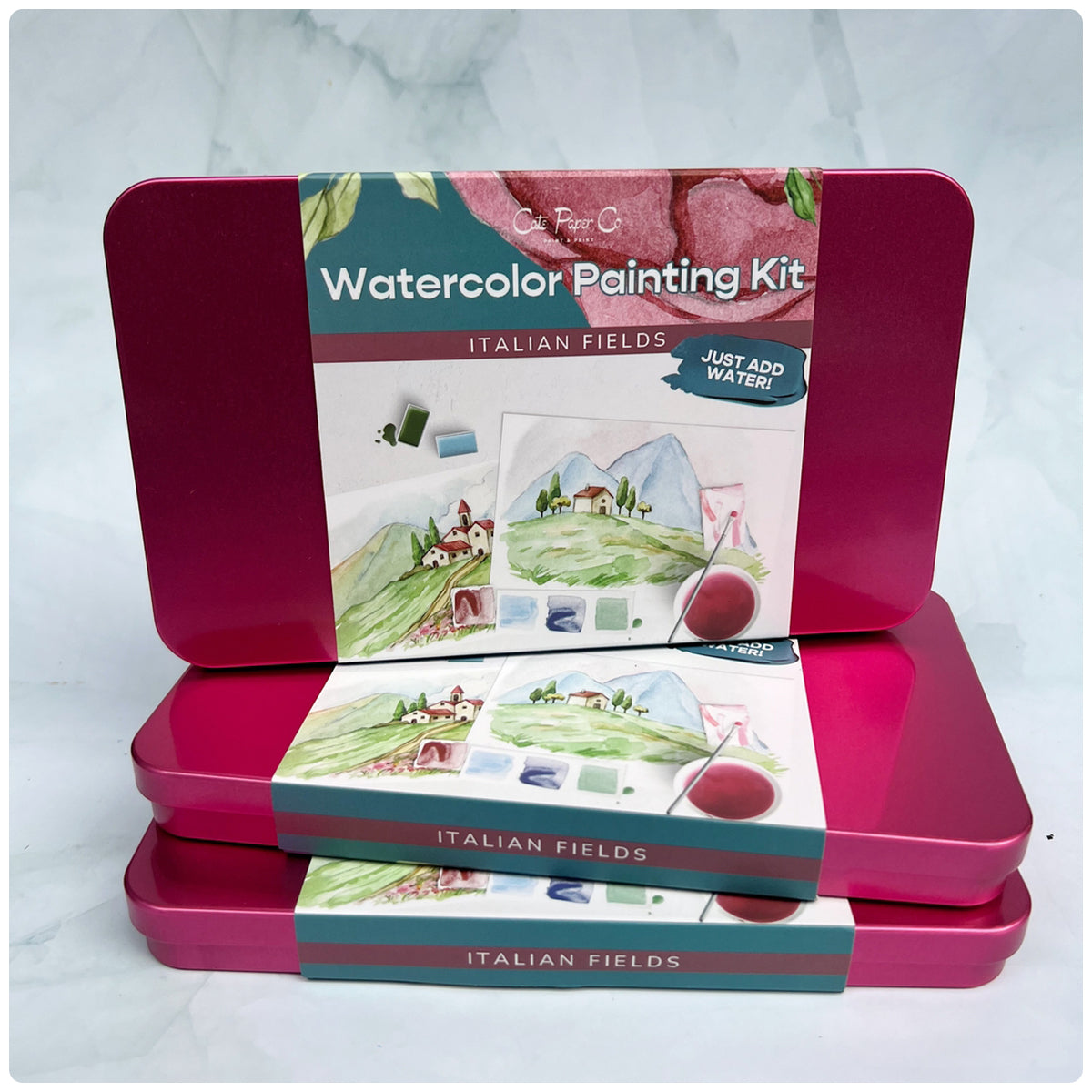 Italian Fields Watercolor Painting Kit