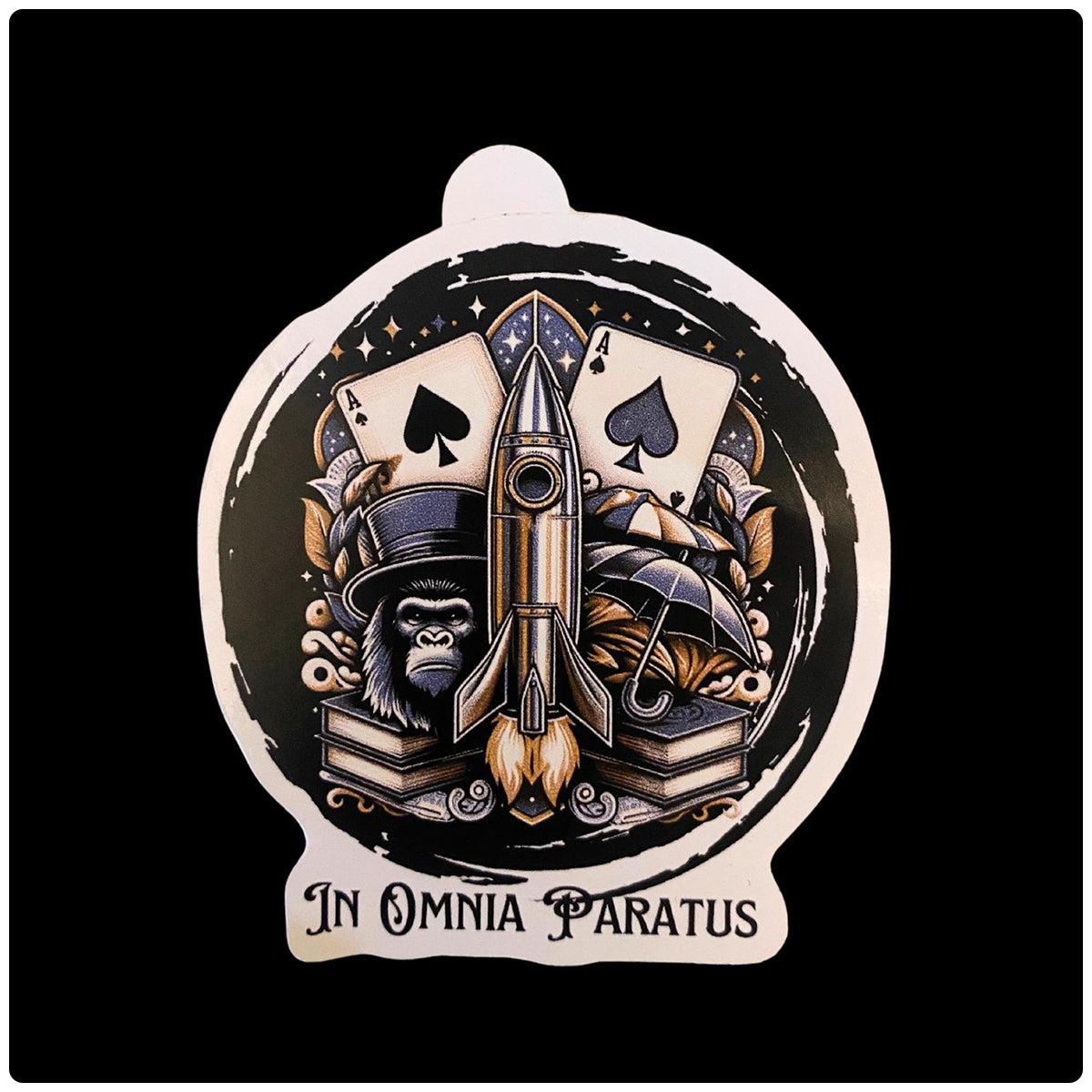In Omnia Paratus Sticker