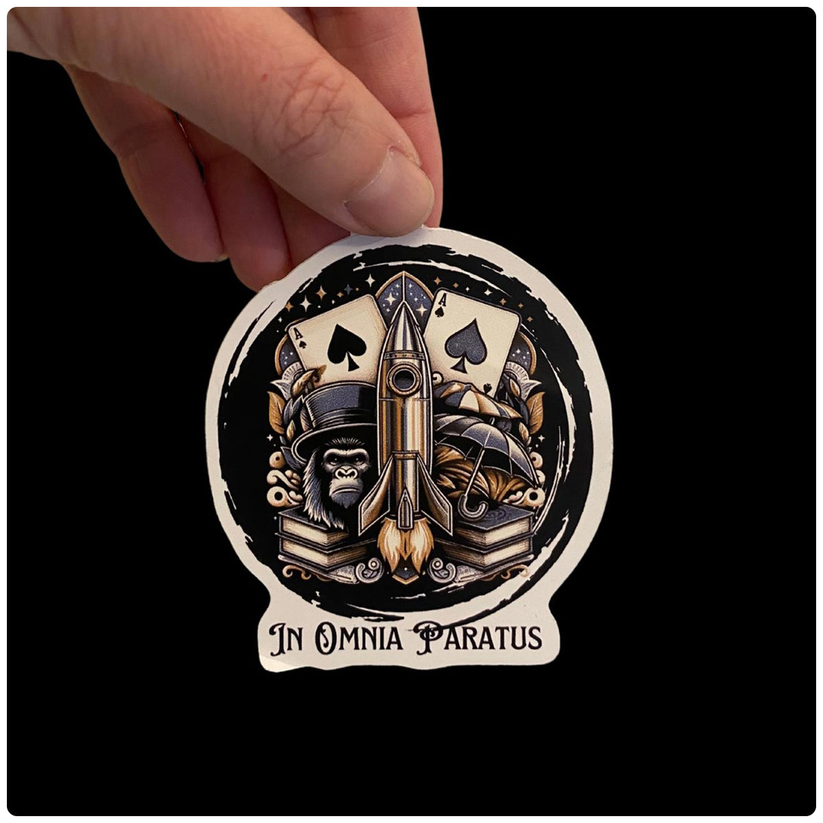 In Omnia Paratus Sticker