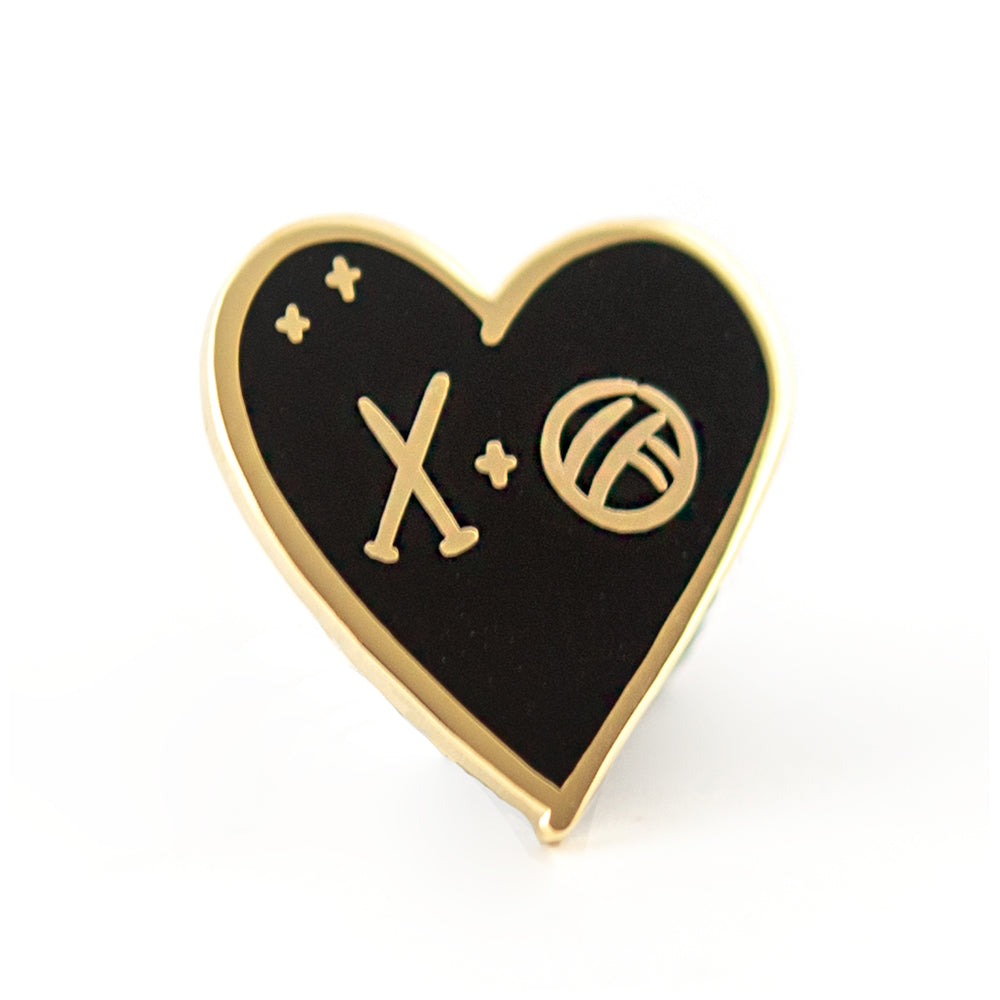 Knit Love Enamel Pin