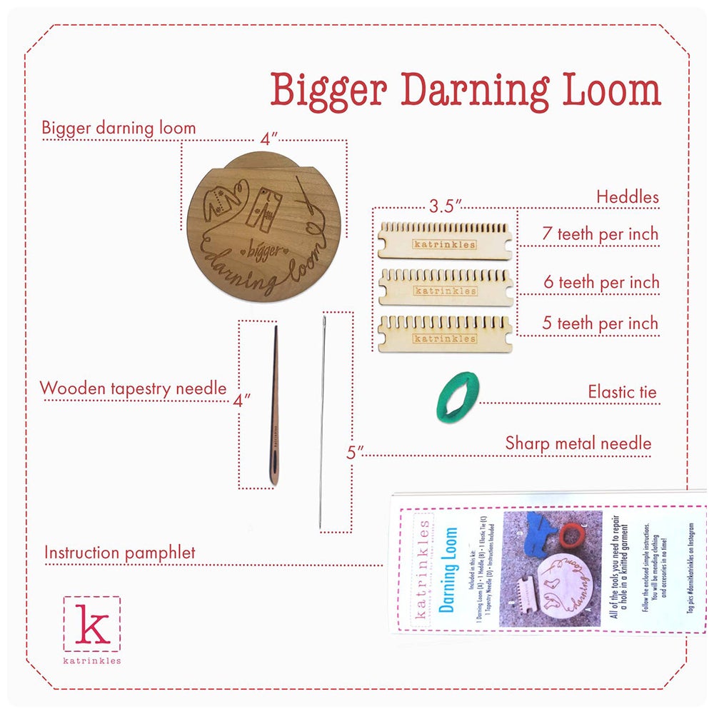 Bigger Darning & Mending Loom Kit
