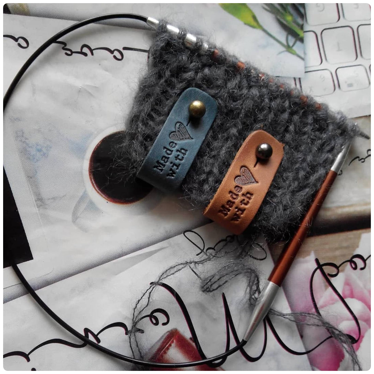 “Made with Love” Leather Tags