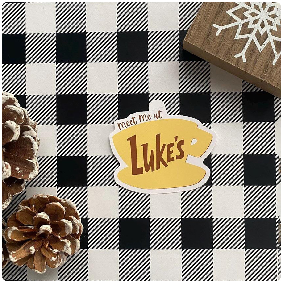 Meet Me At Luke's Sticker