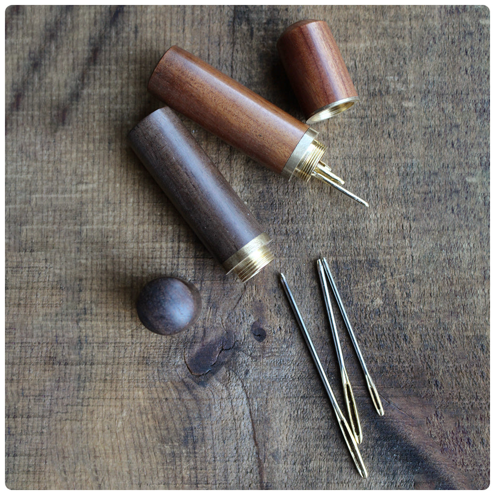 Wooden Tapestry Needle Case