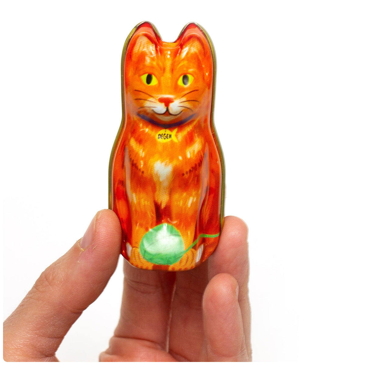Orange Cat Tin - Stitch Markers