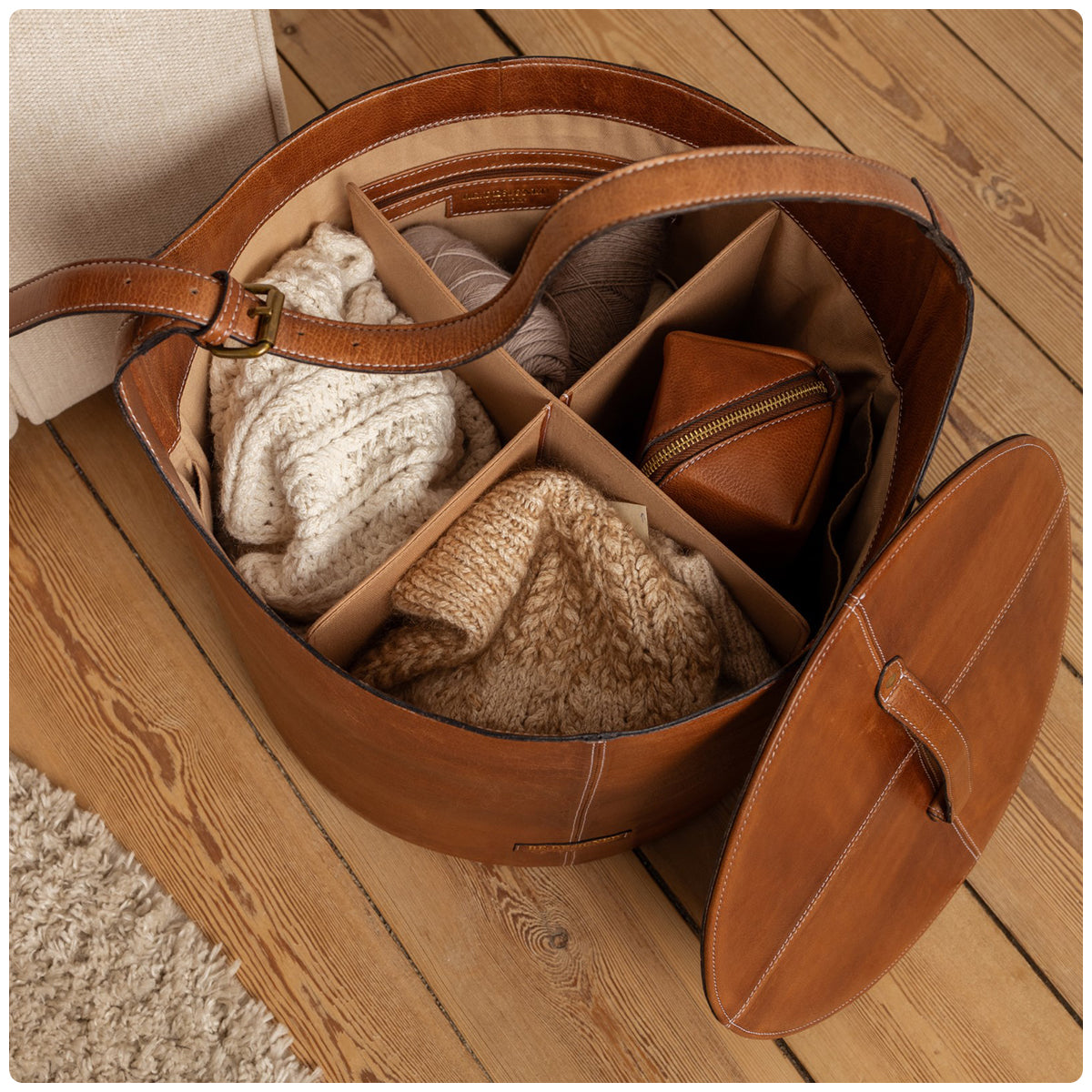 Project 27 Large Yarn Barrel - Walnut