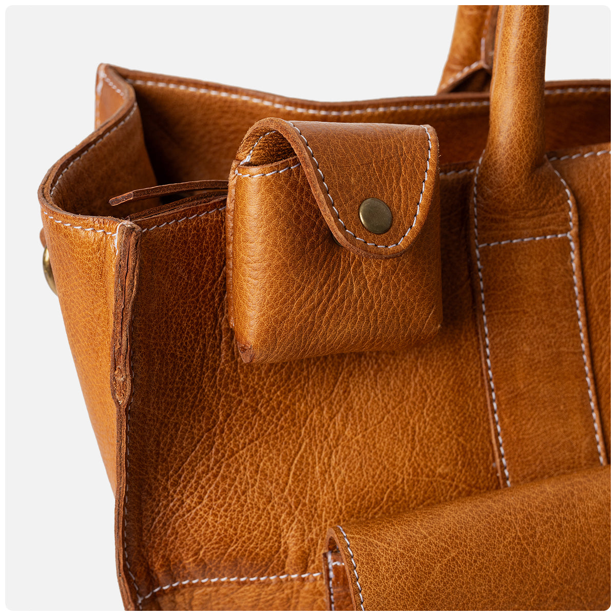 Project 43 Knitting Tote - Burned Tan