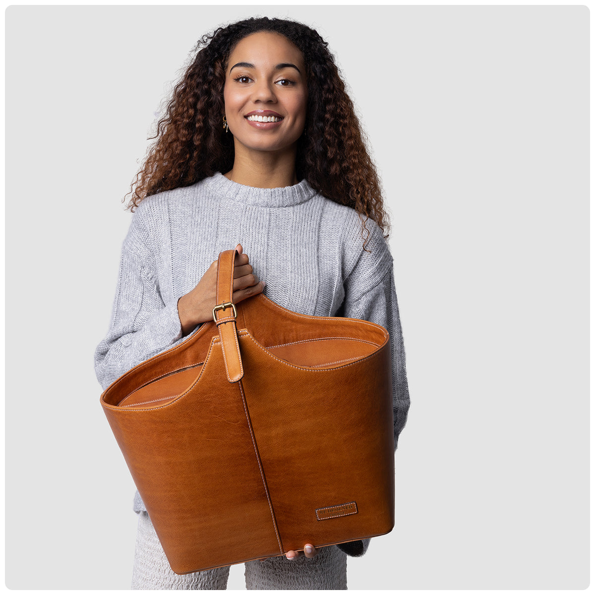 Project 72 Large Yarn Bucket - Burned Tan