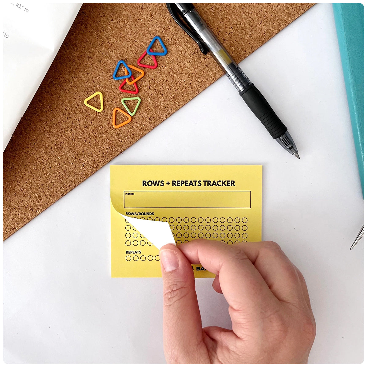 Rows + Repeats Tracker Knitting Sticky Notes