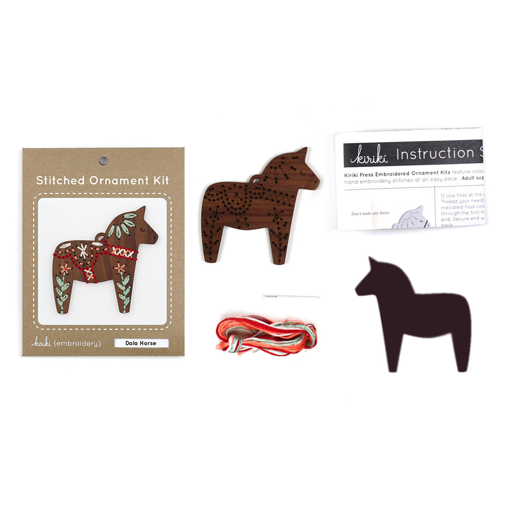 Walnut Stitched Ornament Kits