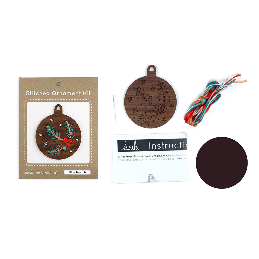 Walnut Stitched Ornament Kits
