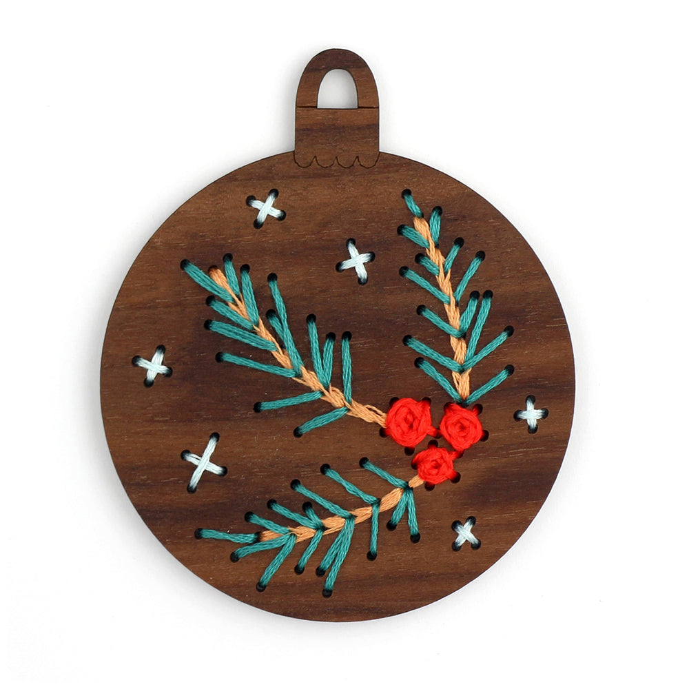 Walnut Stitched Ornament Kits
