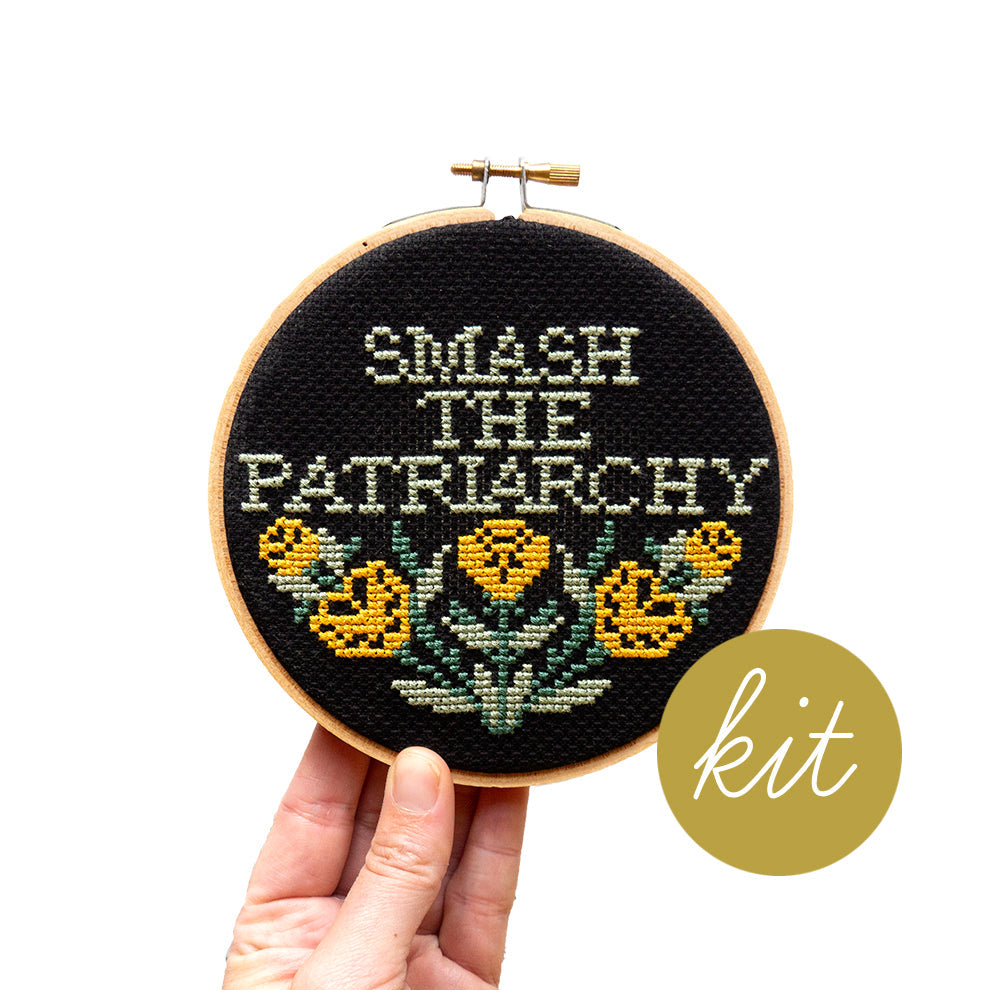 Smash the Patriarchy Cross Stitch Kit