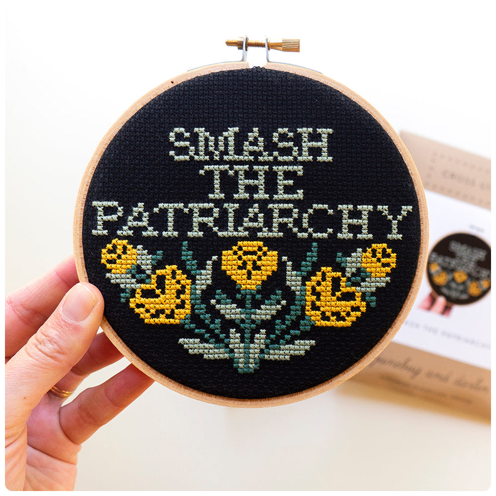 Smash the Patriarchy Cross Stitch Kit