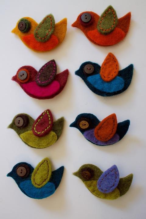 Felted Pins