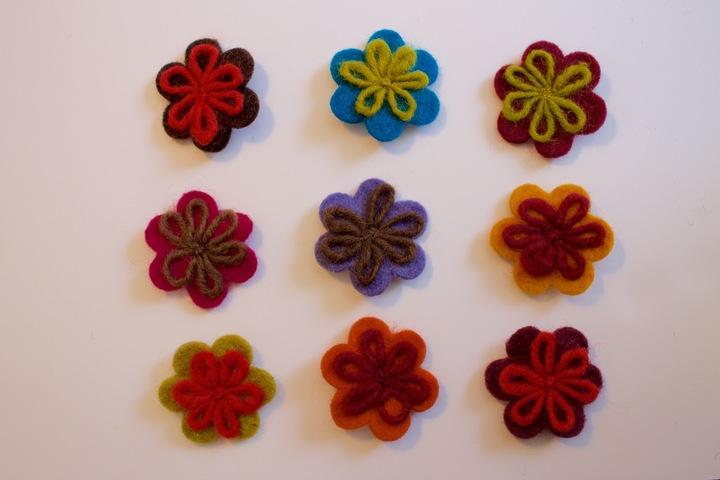 Felted Pins