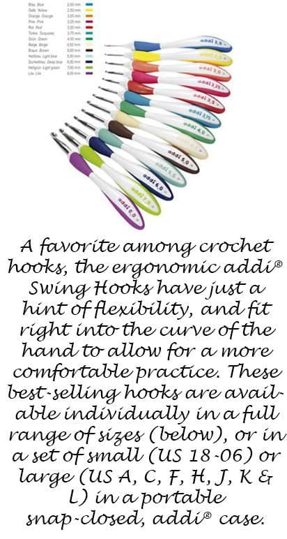 Swing 5.25" Crochet Hooks - 140/145